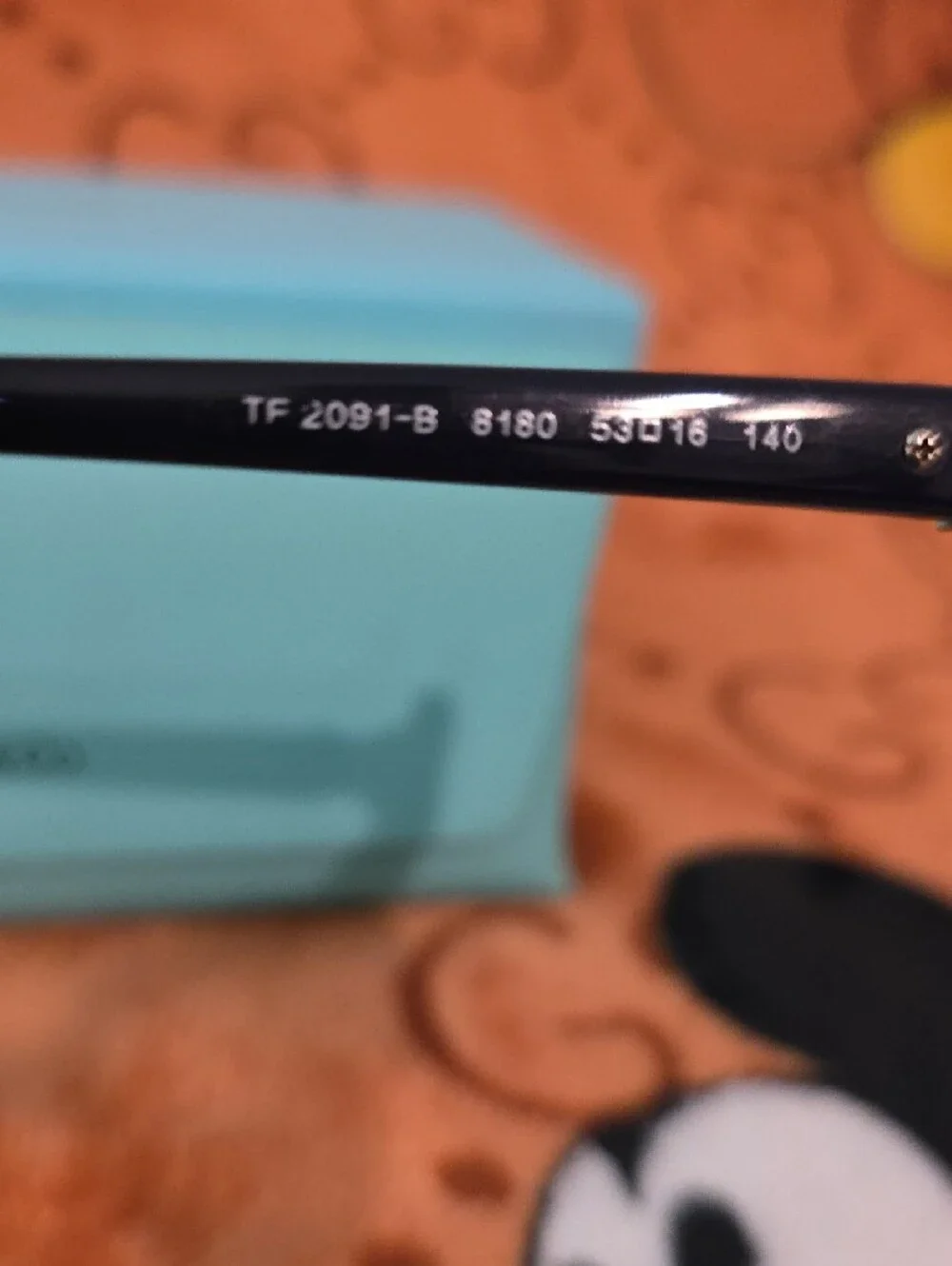 Authentic Tiffany & Co. Black Rectangular Women's Optical Glasses